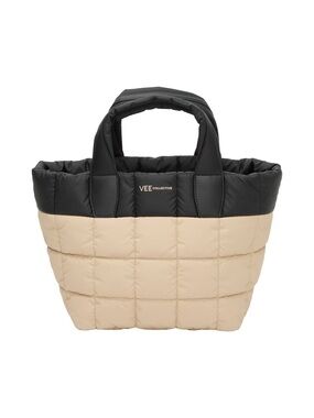 Vee Collective- Porter Medium Two-Tone Quilted Tote Bag